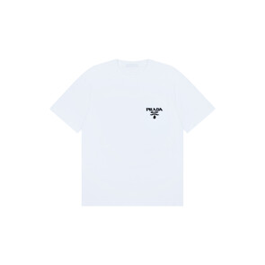 프라다 남성 코튼 반팔 티셔츠(UJN787_1Z53_F0009_S_221) 화이트
