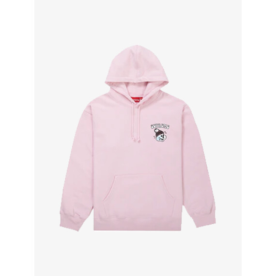 SUPREME 남여공용 스노우맨 후드 스웨트셔츠 라이트 핑크 핑크